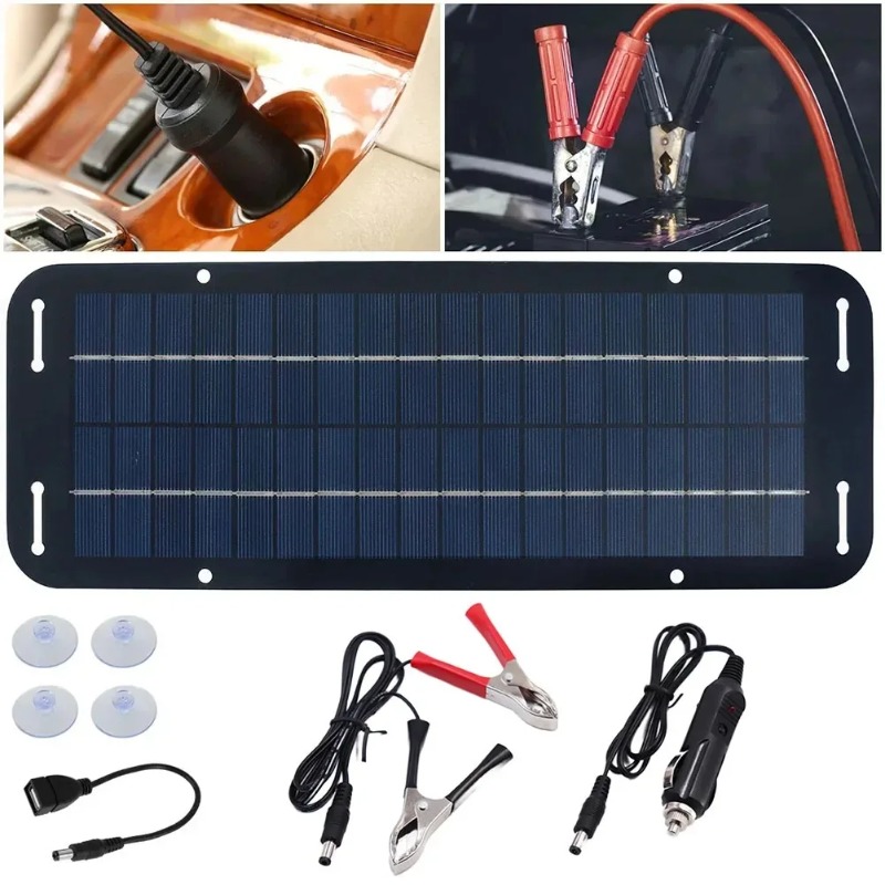 12V Solar Panel Kit IP65 Water - огляд і ціна Usb Charger Dynamo