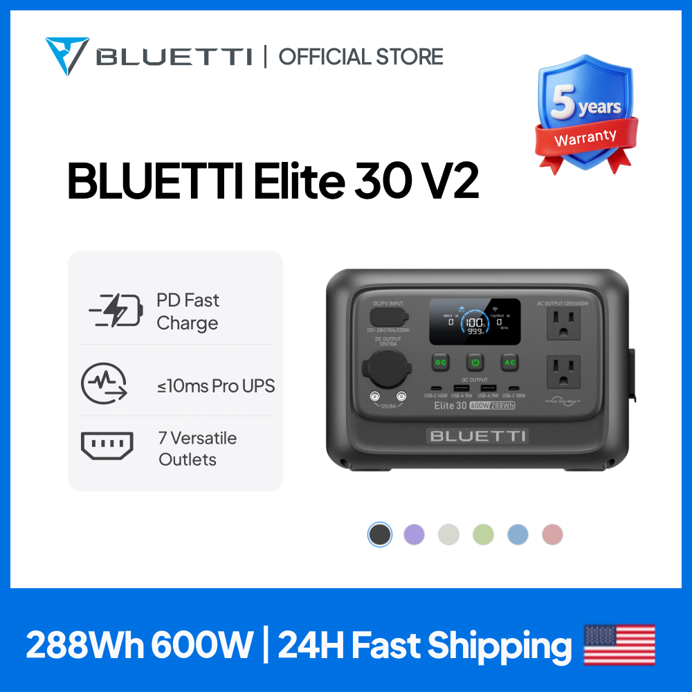 【Renew】BLUETTI Elite 30 V2 Por - огляд і ціна Usb Charger Dynamo