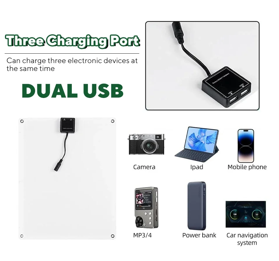 1000W Solar Panel Kit,12V Sola - огляд і ціна Usb Charger Dynamo