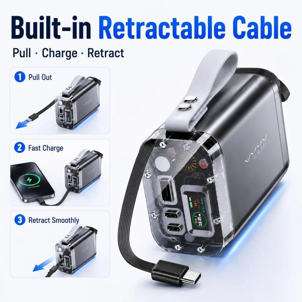 Vyvylabs 30000mAh Power Bank 6 - огляд і ціна Usb Charger Dynamo
