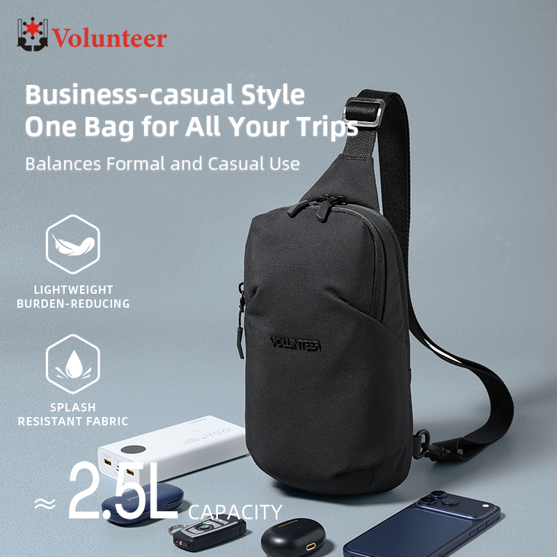VOLUNTEER 2.5L Sling Chest Bag - огляд і ціна Waterproof Cycling Commute