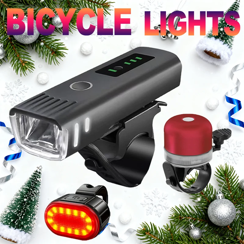 Christmas Bike Light Set USB R - огляд і ціна Bike Light Front Rear