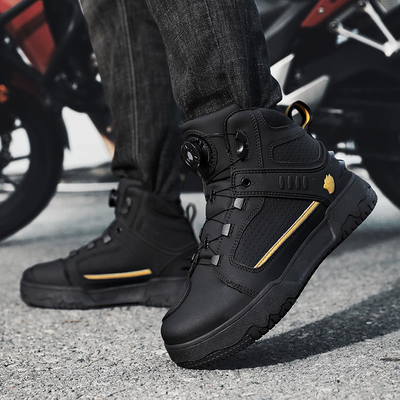 Men Motorcycle Riding Boots Wa - огляд і ціна Cycling Shoes For Commute